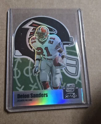 2022 Contenders Optic X's and O's Deion Sanders die cut FALCONS  - Image 1 of 2