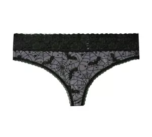 Torrid Halloween Spiderwebs Second Skin Microfiber Thong Plus Size 3X, 22/24 - Picture 1 of 7