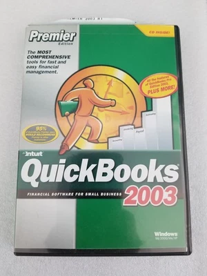 Intuit QuickBooks 2003 Edición Premier Windows 98/NT 4.0/Me/XP con llave Foto 1 de 3