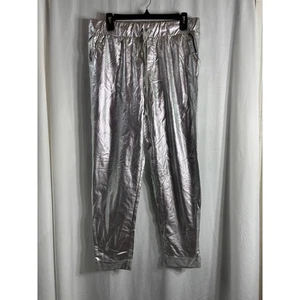 Joe Boxer Donna Pantalone Jogger Argento Metallizzato Extra Large XL - Foto 1 di 3