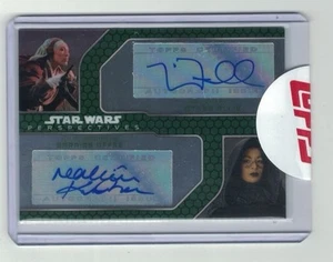 NINA FALLON Nalini Krishan Topps Star Wars Chrome Perspectives DUAL AUTO #/200 - Picture 1 of 2