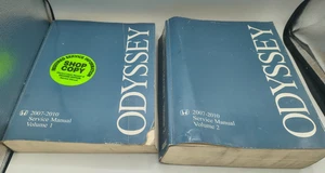 2007 2008 2009 Honda Odyssey Service Shop Repair Manual Book Vol. 1 + 2 Set of 2 - Picture 1 of 11