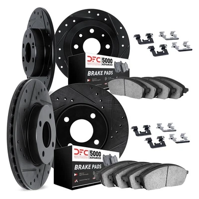 For Kia Sephia 98-00 DFC PRO-KIT 5000+ Drilled & Slotted Front & Rear Brake Kit - Image 1 of 2