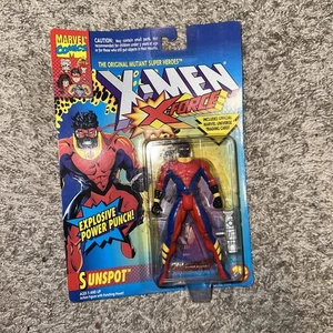 1994 Toy Biz Marvel Comics X-Men X-Force SUNSPOT Action Figure w/Card NEW - Picture 1 of 2