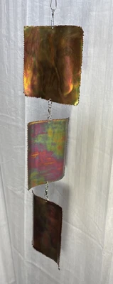 Arte de parede pendurada acabamento de pátina de cobre incendiado apanhador de sol - Imagem 1 de 4