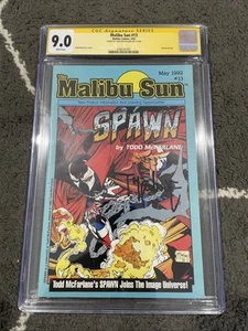 Malibu Sun #13 CGC 9.0 SS Signed by Todd McFarlane SCARCE!! Pre-dates Spawn 1 - Picture 1 of 14