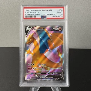 PSA 9 MINT Charizard V Champion's Path ETB Promo 2020 SWSH050 Pokemon Card TCG - Picture 1 of 2