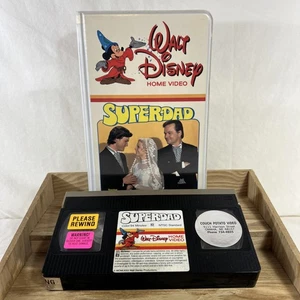 Walt Disney Home Video SUPERDAD Vintage VHS NTSC Clamshell - Picture 1 of 6