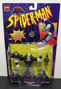 ToyBiz 1995 Modellino Spiderman la serie animata TOMBSTONE 5" nuovo con scatola - Foto 1 di 6