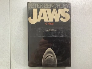 Jaws 1974 Novel Peter Benchley P31 Gutter Code 1st Edition DJ 6.95 Inside Cover - Bild 1 von 11