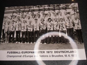 Autogramkarte von der Deutschen Nationalmannschaft EM 18.6.1972 - Bild 1 von 3