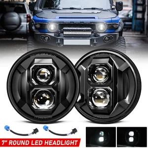 2x DOT 7" Round LED Headlights Hi-Lo Sealed Beam For Toyota FJ Cruiser 2007-2014 - Bild 1 von 12