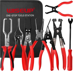WISEUP 8-Piece Fuel Line Disconnect Tool Set – Fuel Line/Hose Clamp/Removal - Picture 1 of 12