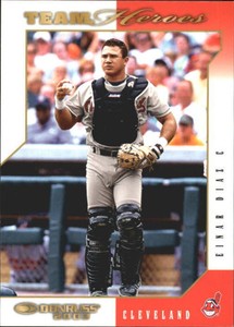 2003 Donruss Team Heroes Baseball Card #159 Einar Diaz