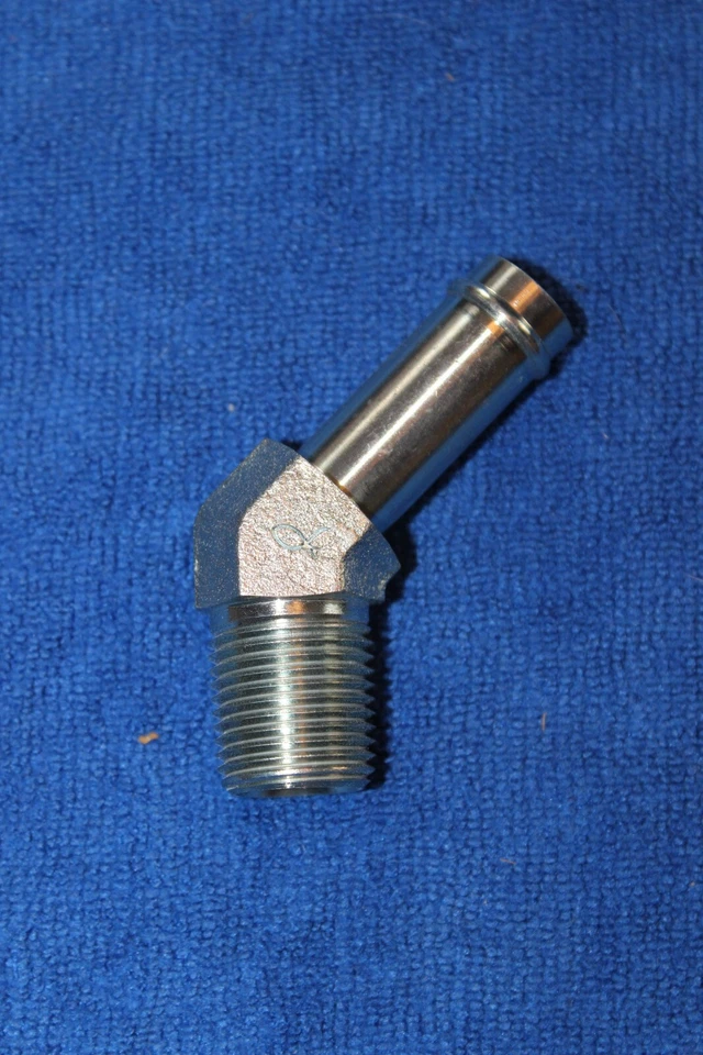 NEW 1970 1971 FORD TORINO MERCURY CYCLONE 429 460 45 DEGREE INTAKE FITTING  - Image 1 of 1