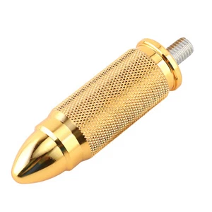 1 For Harley Bulle Rear Shift Peg Brake Ped Sportster Touring Softail Dyna Gold - Picture 1 of 9