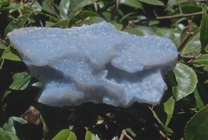 Blue Chalcedony Pseudomorph Amazing Rare Specimen 192 Grams 6.8 Oz Gyor Hungary - Picture 1 of 8