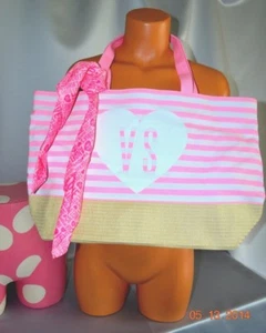 Victorias Secret FUN IN THE SUN Beach Tote and Scarf Bag Purse NWT - Picture 1 of 3