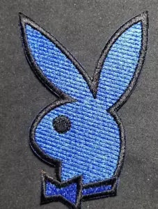 Playboy Bunny Worldwide Shipping Embroidered Patch approx. 2.5 x 3.5" - Picture 1 of 2
