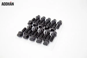 14x1.5mm Aodhan LB55 Lug Bolts 28mm Shank Set Of 20Pc (Black) - Picture 1 of 2