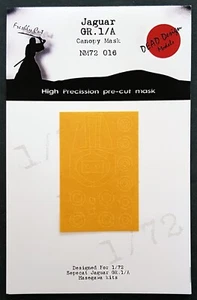 Jaguar GR.1/A Canopy Mask for 1/72 Hasegawa - DEAD Design NM72016 - Picture 1 of 5