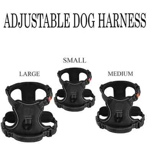 No-Pull Pet Dog Harness with Handle Adjustable Reflective Padded Vest S,M,L UK - Picture 1 of 15