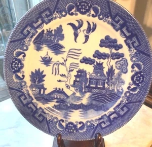 VTG Blue Willow Dinner Plates—Set of 4—Y.S. (Japan)—8.75"—Great Condition - Picture 1 of 4