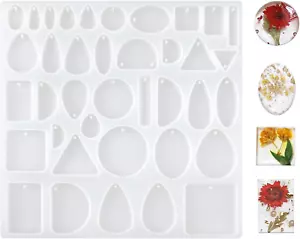 Resin Jewelry Molds, Silicone Molds for Epoxy Resin, Resin Earring Molds Casting - Picture 1 of 12