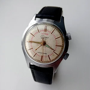 Vintage mechanische Herrenuhr "POLJOT SIGNAL". 18 Schmuckstücke. Made in the UdSSR. - Bild 1 von 18