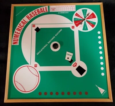 Play Numerical Baseball 1971 Educational Game w/box Teech-Um Co. USA Rare  VTG - Image 1 of 4