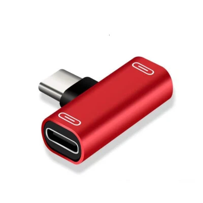 2 in 1 USB C Dual Type-C Data Sync Adapter Cable Converter Splitter High Speed - Image 1 of 4