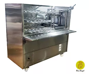 Brazilian Charcoal Grill for BBQ - 23 Skewers & Double Griddles - NSF Certified - Picture 1 of 10