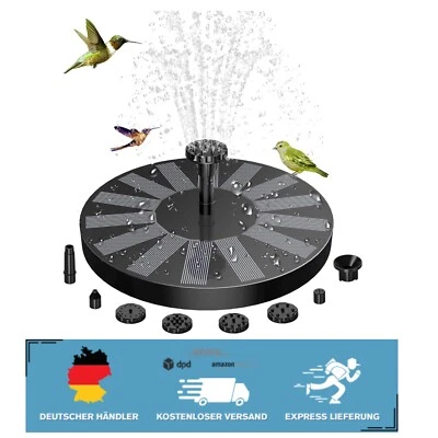 1,5W Solar Teichpumpe für kreative Gartenlandschaften – Schwimmende Fontäne - Bild 1 von 2