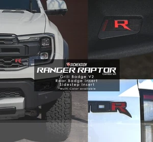 Ford Next gen Ranger Raptor Badges Combo set - Picture 1 of 20