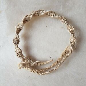 Braided Hemp Twisted Cord Bracelet/ Surfer/Beach/Macrame *Handmade*