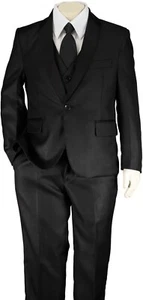 Art Hoffman Boy's Regular Fit 5-Piece Formal Tuxedo Suit Set - Picture 1 of 4