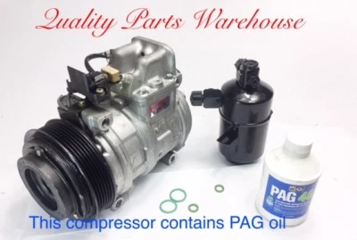 1997-2002 Mercedes SL500, SL600 OEM REMAN A/C COMPRESSOR KIT W/6 Grooves Pulley - Image 1 of 3