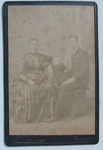 58252 Foto d'epoca 597 - Tripiciano Palermo - Ritratto famiglia - cm 11 x 16.5 - Picture 1 of 4