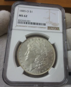 1885-O Morgan Dollar NGC MS62 (021) (Nice Coin) - Picture 1 of 4