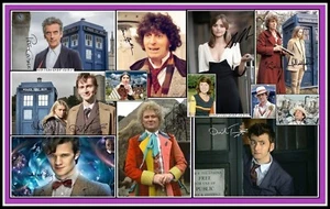 Dr Who Classics, Signed, Collage Cotton Canvas Image. Limited Edition (DC-68) - Picture 1 of 1