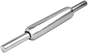 Stainless Steel Belan Rolling Pin Chapati Roti Roller For Kitchen Use - Picture 1 of 2