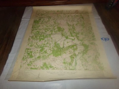 Vintage Dennis Texas topographic map Big Valley Blair Valley Hightower 1959 - Image 1 of 4