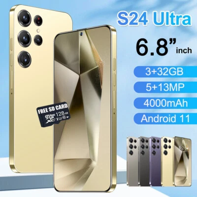 S24 Ultra Smartphone 6,8" débloqué Android 3+32 Go double SIM téléphone portable - Photo 1/4