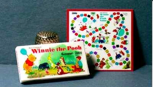 Dollhouse Miniature 1:12  Winnie The Pooh Game 1960s Dollhouse bear nursery toy