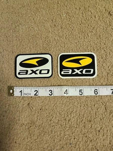 2 AXO BMX STICKER DECALS VINTAGE OLD SCHOOL ORIGINAL - Picture 1 of 1