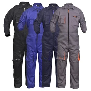 Work Wear Men's Overalls Boiler Suit Coveralls Mechanics Boilersuit Protective - Picture 1 of 10