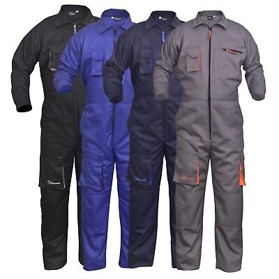 Work Wear Men's Overalls Boiler Suit Coveralls Mechanics Boilersuit Protective • 24.99£