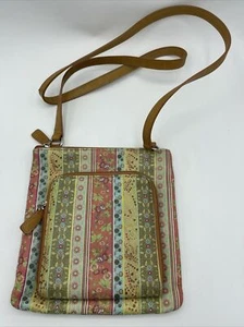 Nicht markenlose Umhängetasche Tasche Blumenmuster Reißverschluss äußeres Kreditkartenfach - Bild 1 von 10