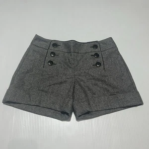 Pantalones cortos Express Design Studio para mujer gris editor tiro bajo talla 0 - Imagen 1 de 8