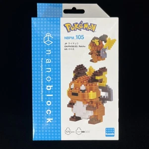 Pokemon Raichu nanoblock, NBPM_105, Japanese Toy Pocket Monster, building block - Picture 1 of 6